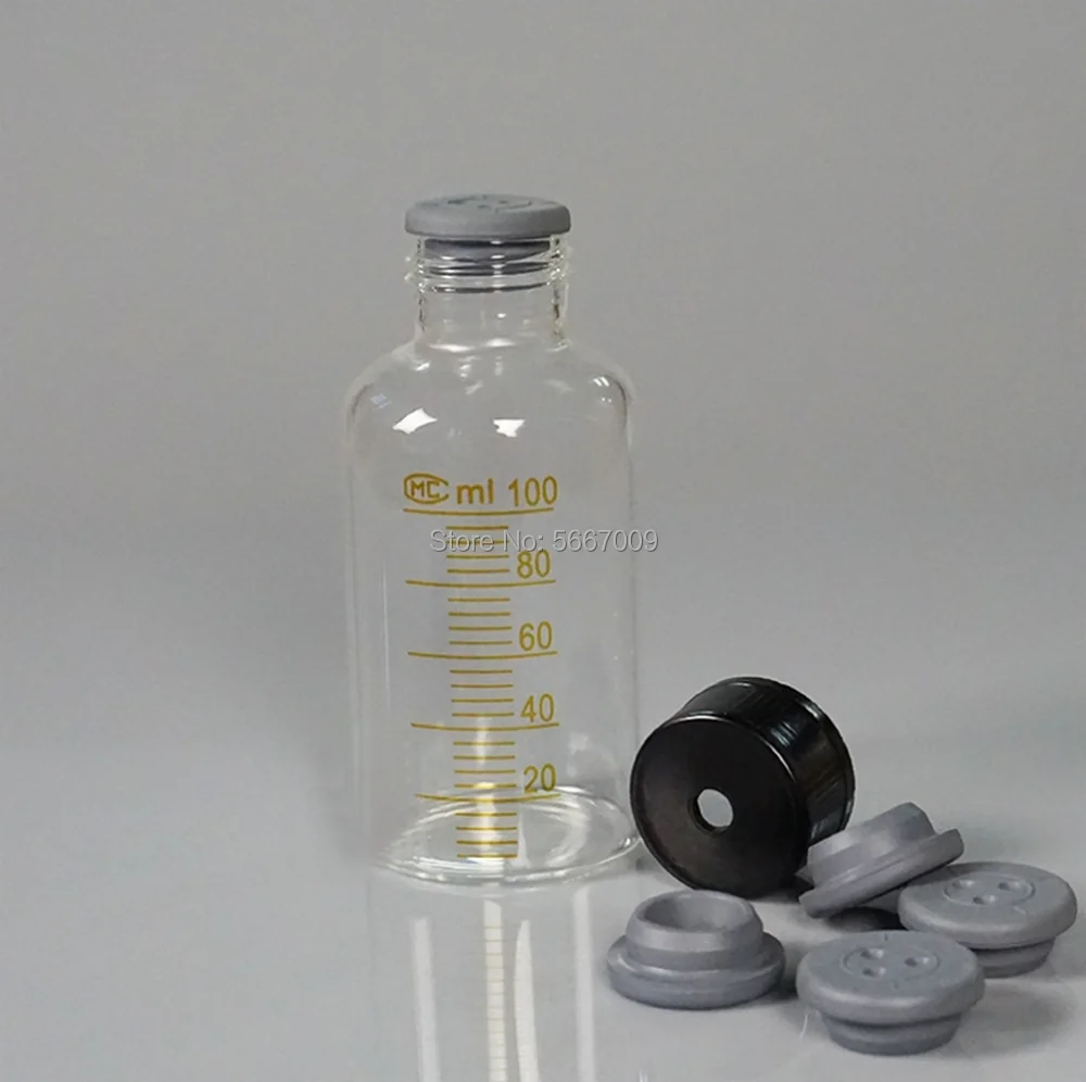 25/50/100/150/200/250/500/1000ml screw headspace borosilicate glass sample bottles of anaerobic chromatographic bottles