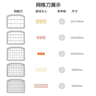220V Commercial Vegetable Dicing Machine Automatic Carrot Potato Onion Vegetable Electric Dicing Machine