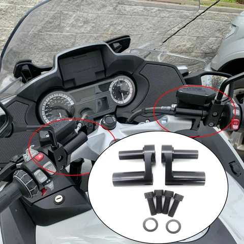 Мотоциклетный черный Регулируемый Руль Riser Kit для BMW R1200RT R1200 RT R1250RT R1250 RT 2014 2015 2016 2017 2018 2019