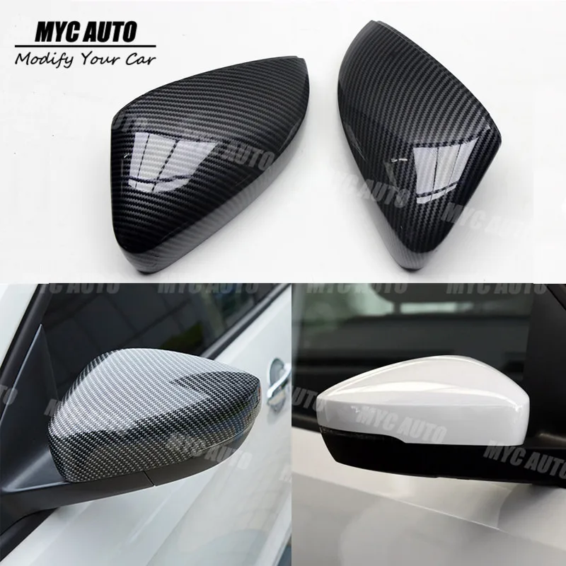 

Rear View Mirror Cover For Volkswagen VW Polo Lavida 2009 2010 2012 2013 2014 2015 2016 2017 Carbon Fiber Look Mirror Cover