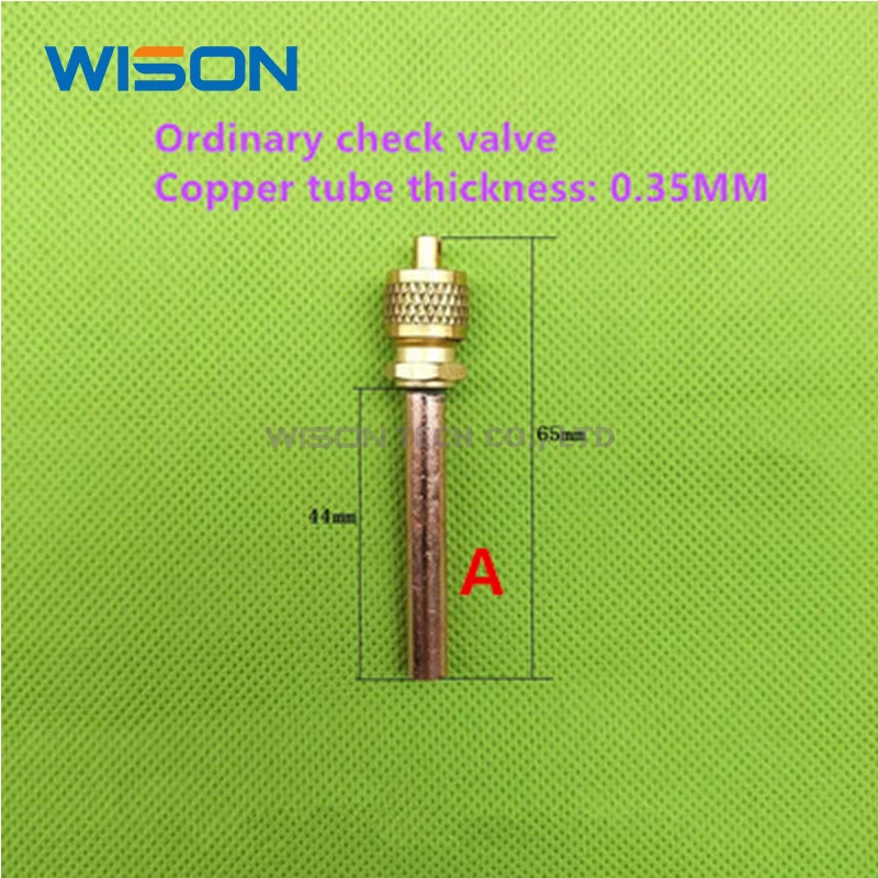 Válvula de retención de refrigerador, boquilla de fluoruro de refrigeración de aire acondicionado, boquilla de líquido, conector rápido, aguja de cobre de enfriador
