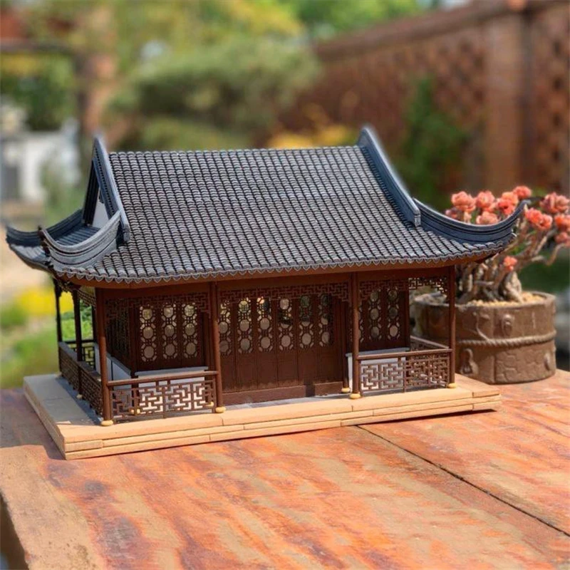 DIY Wooden Doll House The Classical Gardens of Suzhou Miniature Model Building Kits Dollhouse Toys for Girls Gift 1:25 No Paint