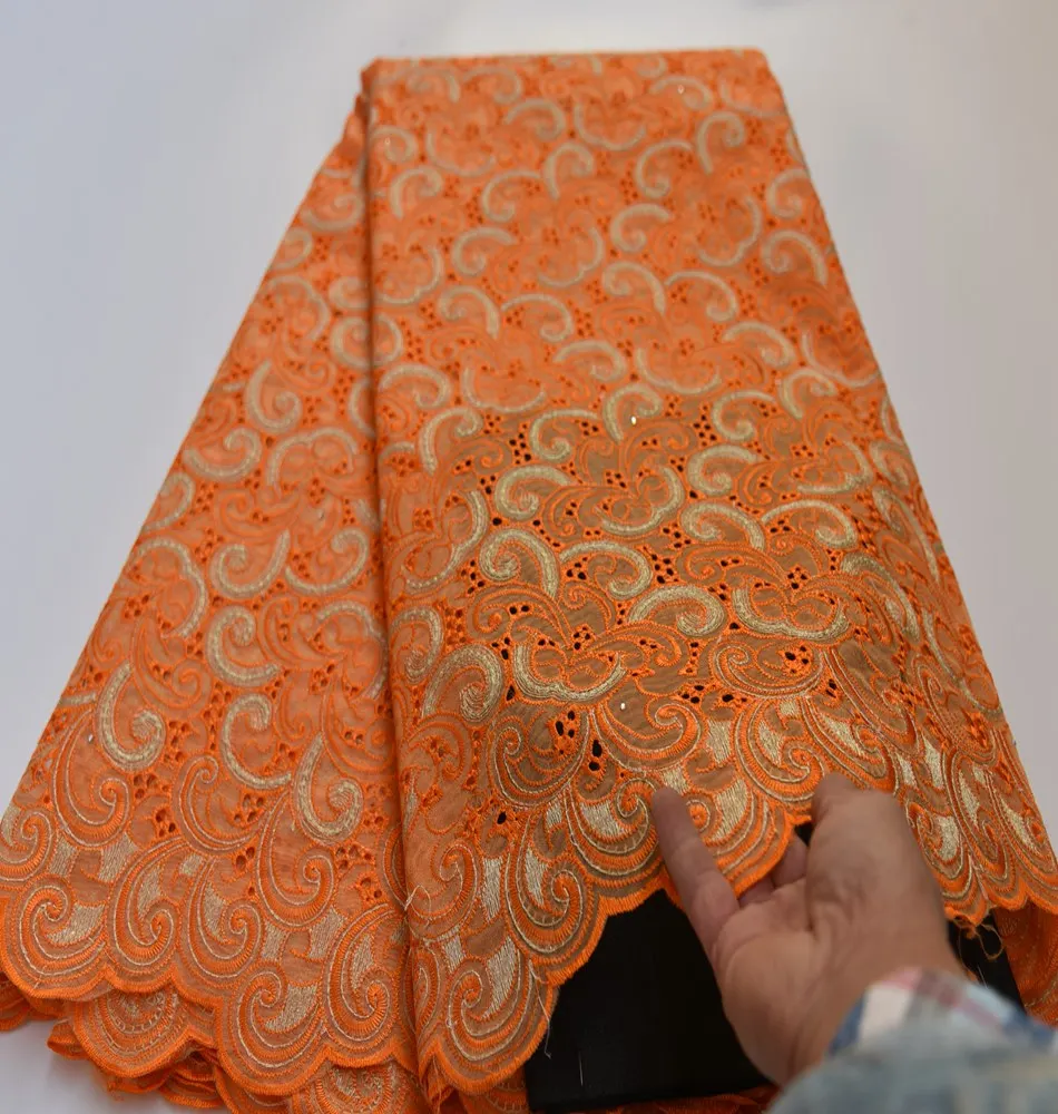 

swiss voile lace in switzerland Most popular orange dress voile suisses africain coton nigeria lace fabric tissu dentelle