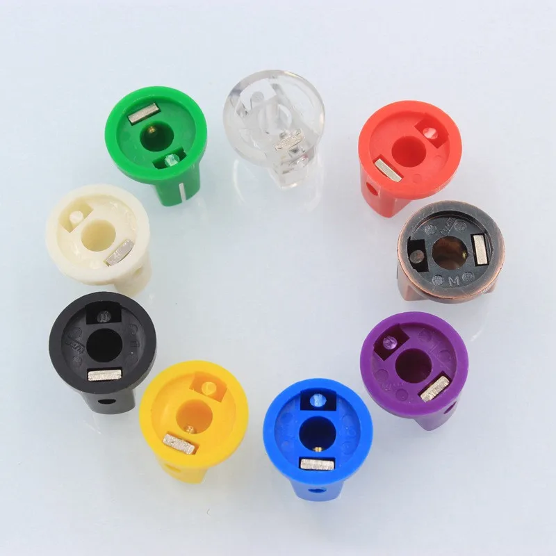 9pcs ABS 플라스틱 기타 앰프 앰프 노브 오리 빌 수평 오디오 지침 볼륨 컨트롤 전위차계 손잡이 스위치 캡