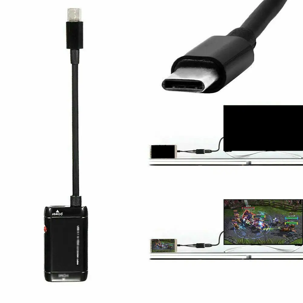 USB-C ประเภท C ถึง HDMI Adapter USB 3.1ชายต่อหญิงสำหรับ MHL Android โทรศัพท์แท็บเล็ตแผ่น USB Hub Hotsale