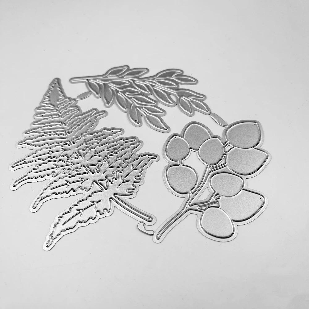 MangoCraft Autumn Winter Leaves Metal Cutting Dies DIY Scrapbooking Cutting Dies Embossed Template Dies Paper Cards Decor