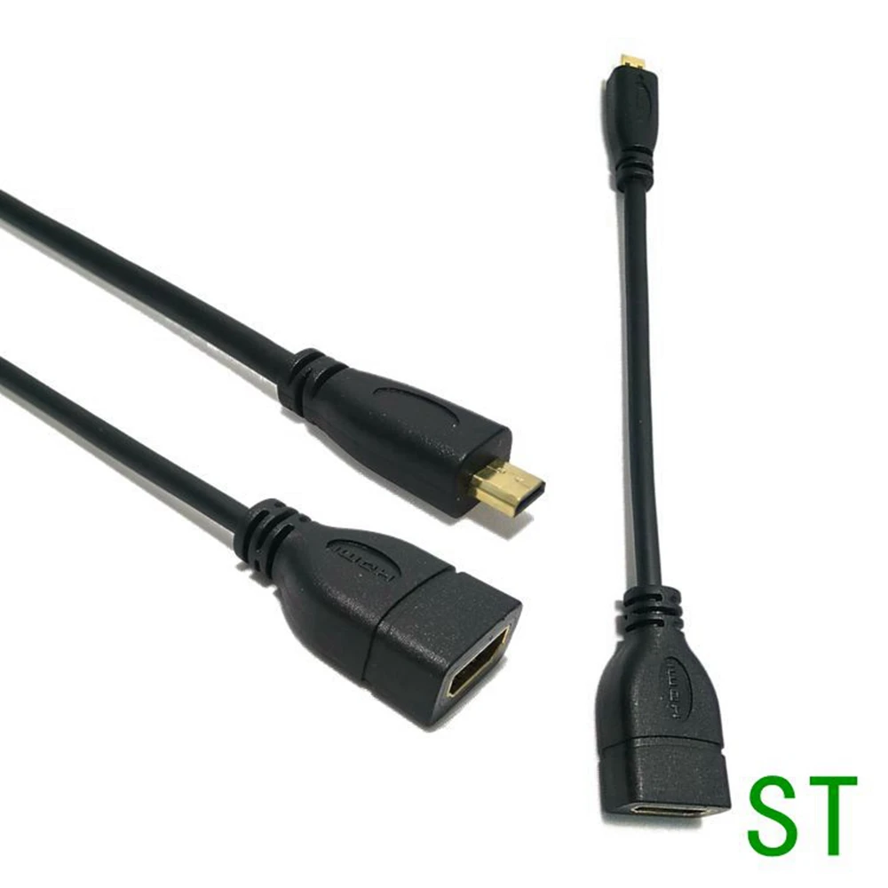Micro HD-kompatibel Stecker auf adaptateur HD Buchse Kabel Links Winkel 90 Grad HD Konverter Code iyo PC HDTV projektor