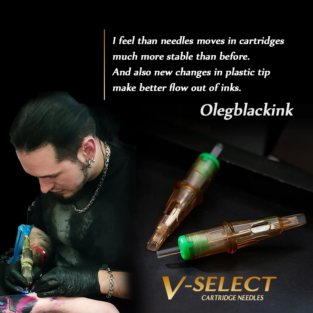 EZ V-Select Patronen-Tattoo-Nadeln plus gebogene Magnu RL RS Magnum Schaumstoffabdeckungen für Patronen-Tattoo-Maschinenstift 16 Stück/Box – Detail 22