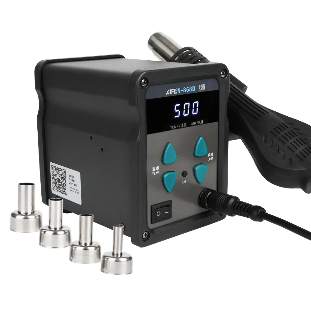 AIFEN-868D Hot Air Station 700W LED Digital Solder Iron 