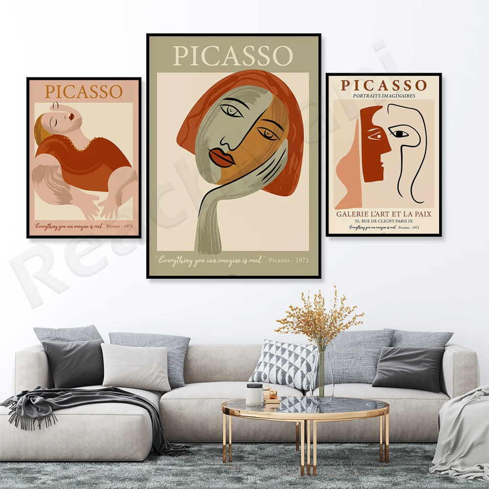 Pablo Picasso posters, Picasso art prints, exhibition posters of the Museum of Modern Art, fine gallery wall art decoration