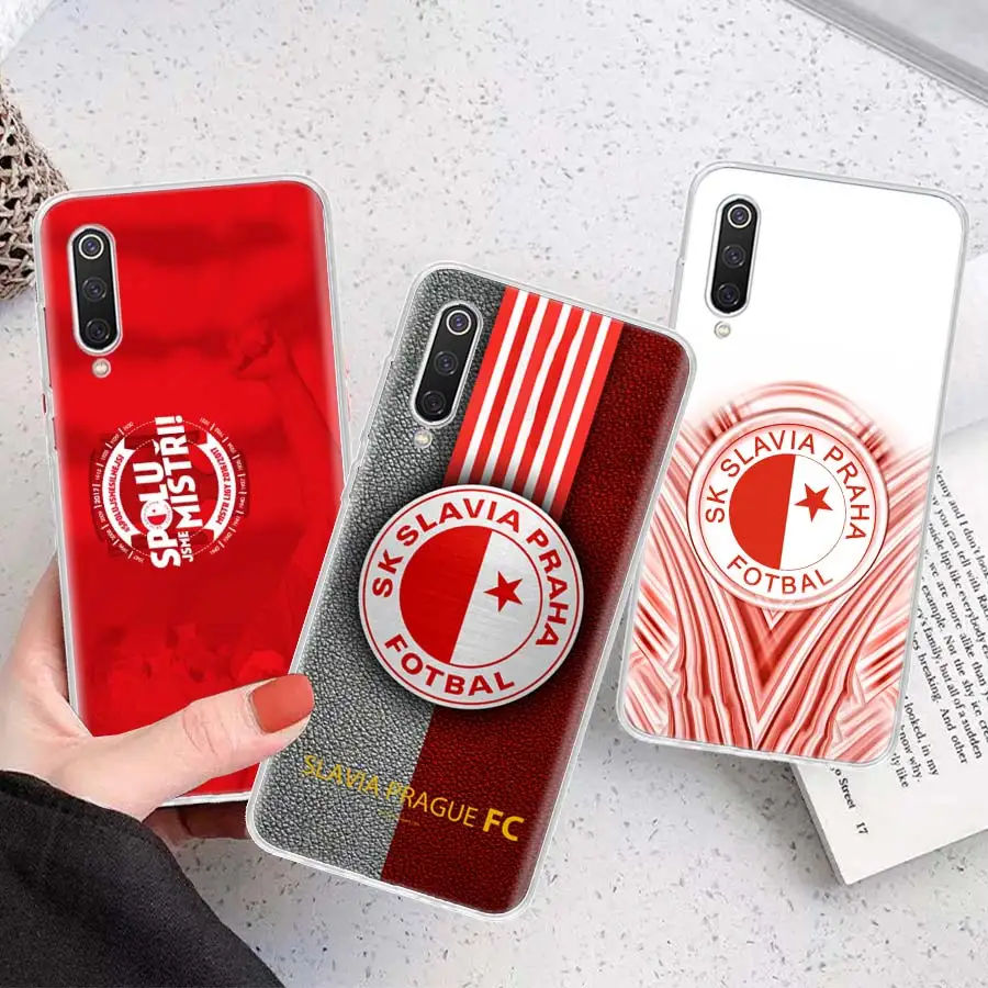 Sk Slavia Praha Czech Republic Phone Case For Xiaomi Redmi Note 11 11S 11T 5G 11E 10S 10 12S 12 Pro Plus 9S 9T 9 8T 8 7 6 5 Capa