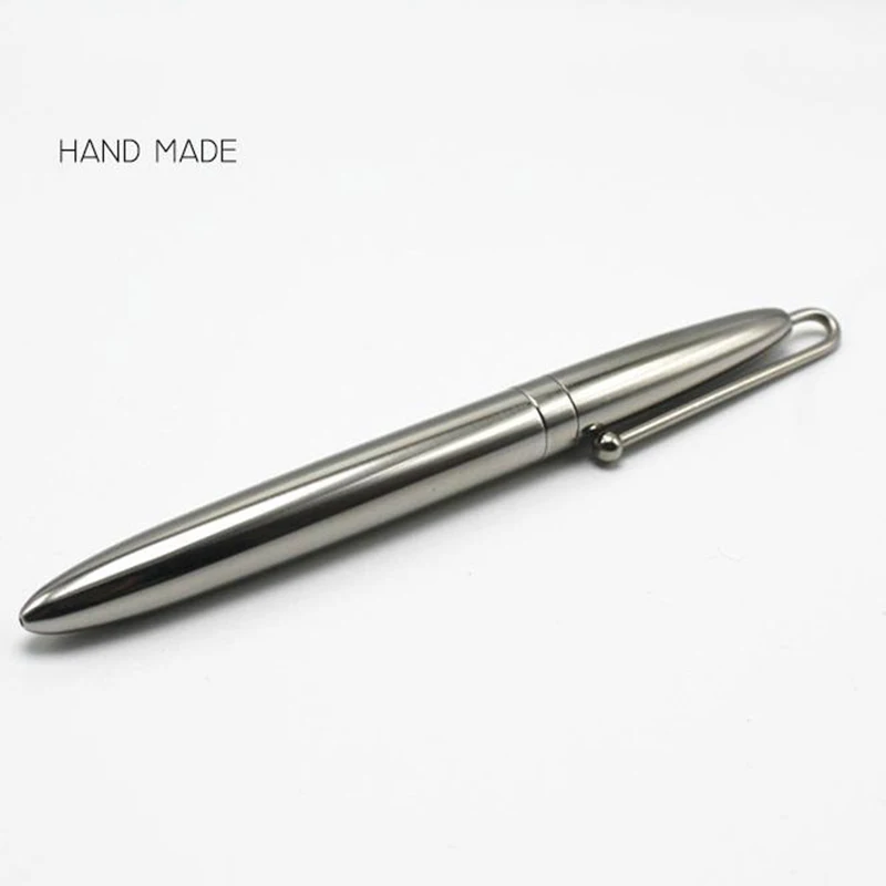 Handmade 303 Stainless Steel Signature Pen Metal Clip 0.5mm  Black Ink Writing Tool  for Bussiness and School Customized