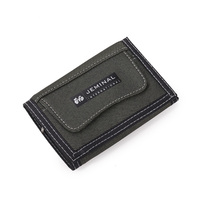 Men's Nylon Trifold Security Wallet with ID Window Women Girls Teens Canvas Casual Purse Money Bag Credit Card Holder