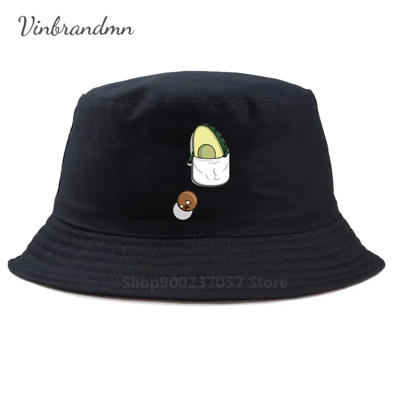 Parody Avopocket Funny Avocado Pocket Panama Bucket Hat for Foodie Humor Nutrition Fruit Food Apparel Avocados Bucket Cap