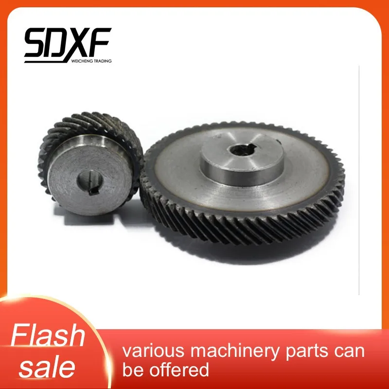 

45-градусная, цельная, левая винтовая шестерня, 2M10T, может использоваться с подходящей правой винтовой шестерней, прямая продажа с фабрики