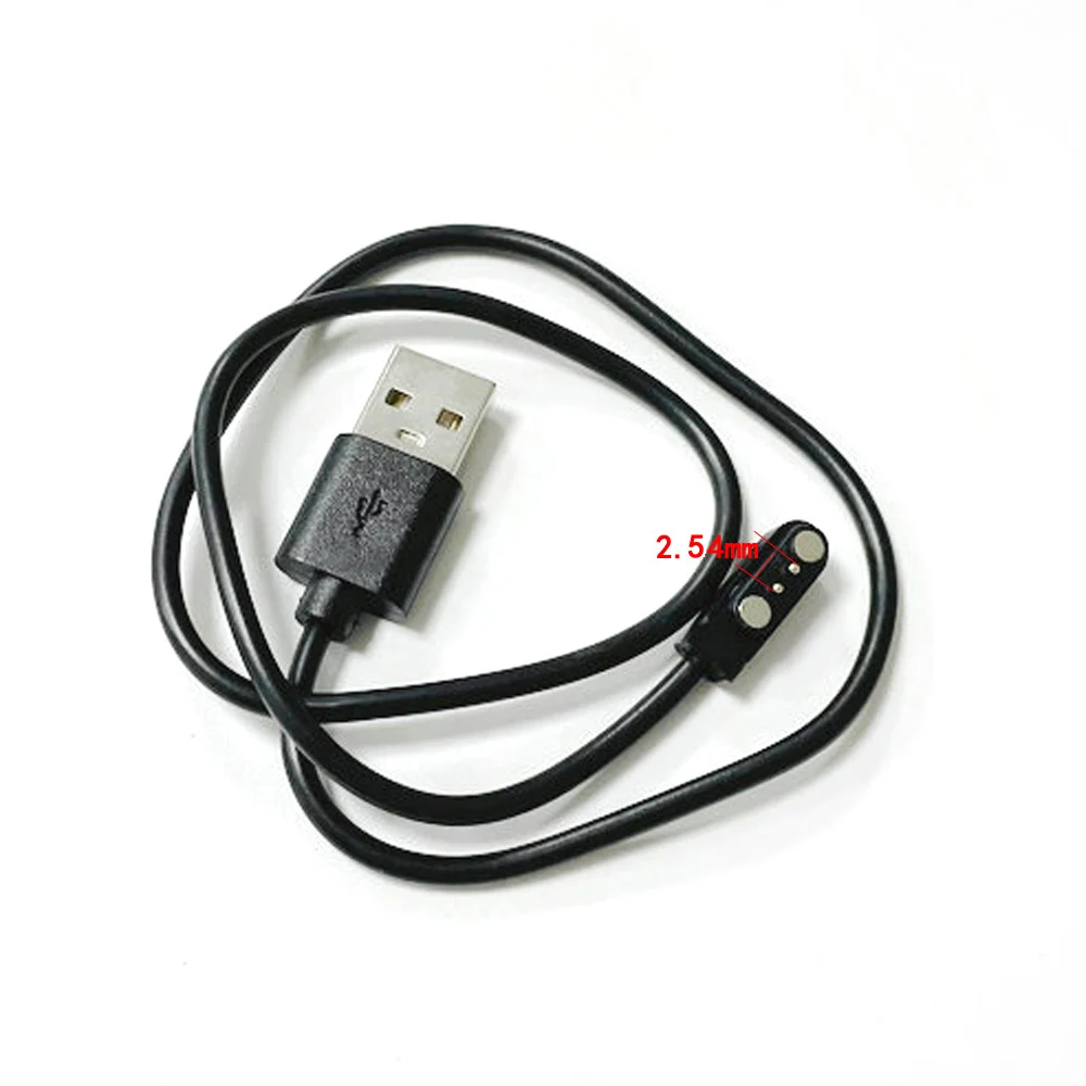 2PINOne point two Magnetyczny kabel ładujący USB2.54 skok męski 2Pin Pogo Magnetyczne złącze ładowania Kabel do inteligentnego zegarka GT88