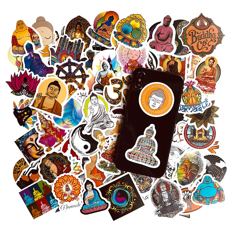 10/30/50/100Pcs Buddharupa Buddhism Stickers For Waterproof Decal Laptop Motorcycle Luggage Snowboard Fridge Phone Car Pegatinas