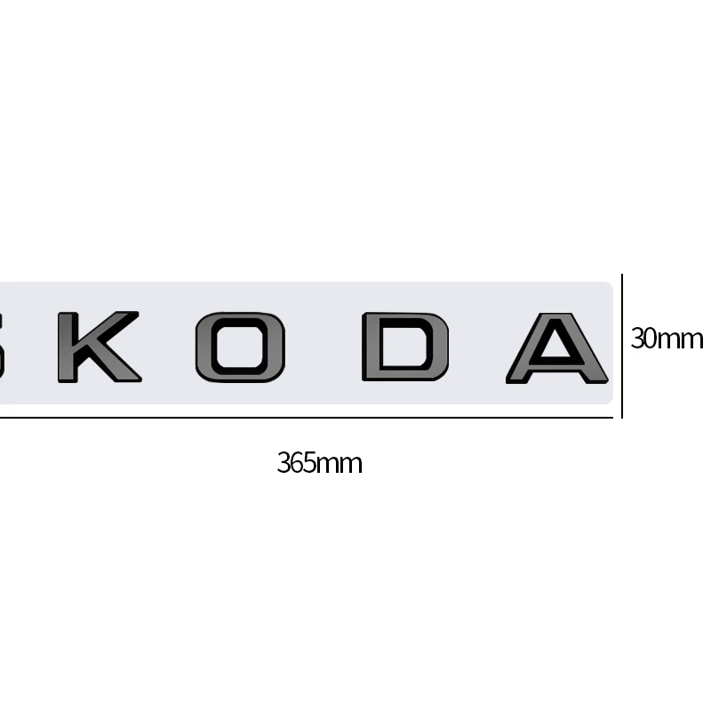 Bright Black Metal car Rear trunk Decals Emblem badge sticker For Skod 4x4 Yeti Octavia Superb Fabia Kamiq Karoq Kodiaq Rapid