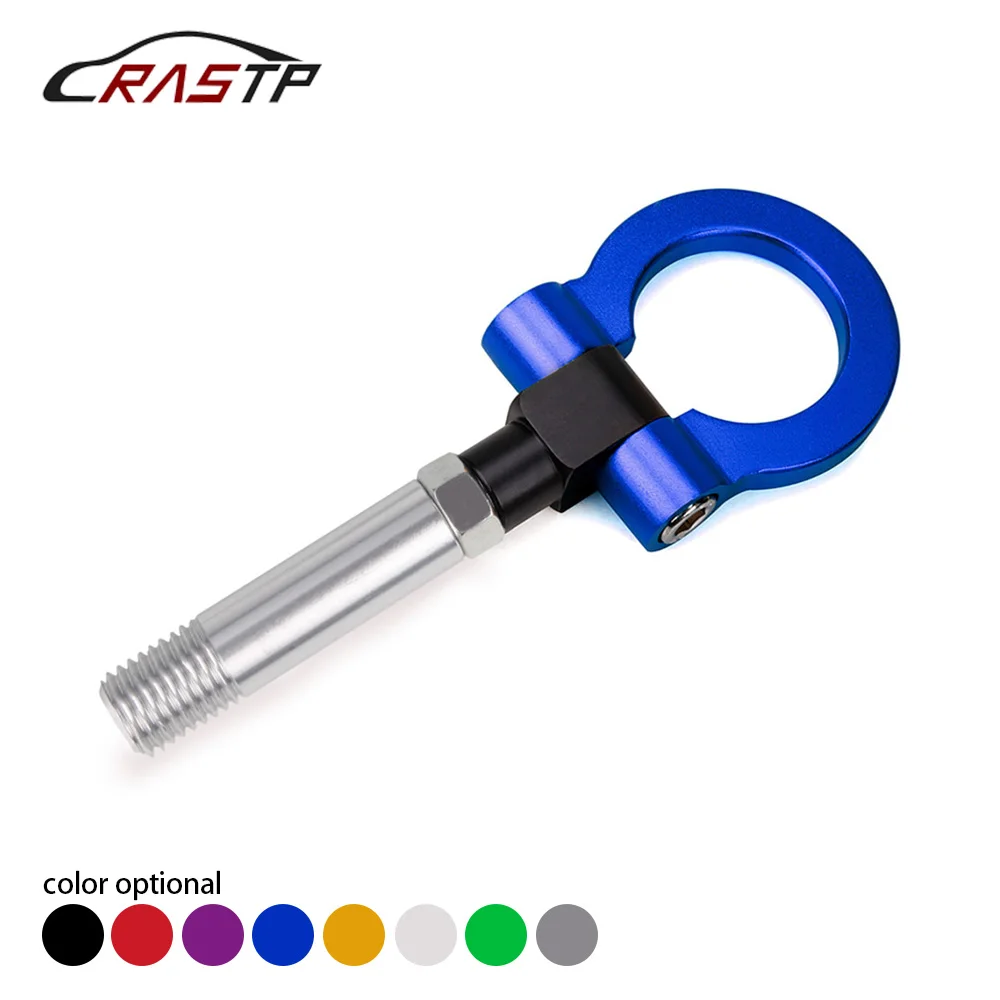 RASTP-Racing Car Front Bumper Auto Trailer Ring Eye Towing Hook Kit For Mazda CX5 RX8 RS-TH008-5