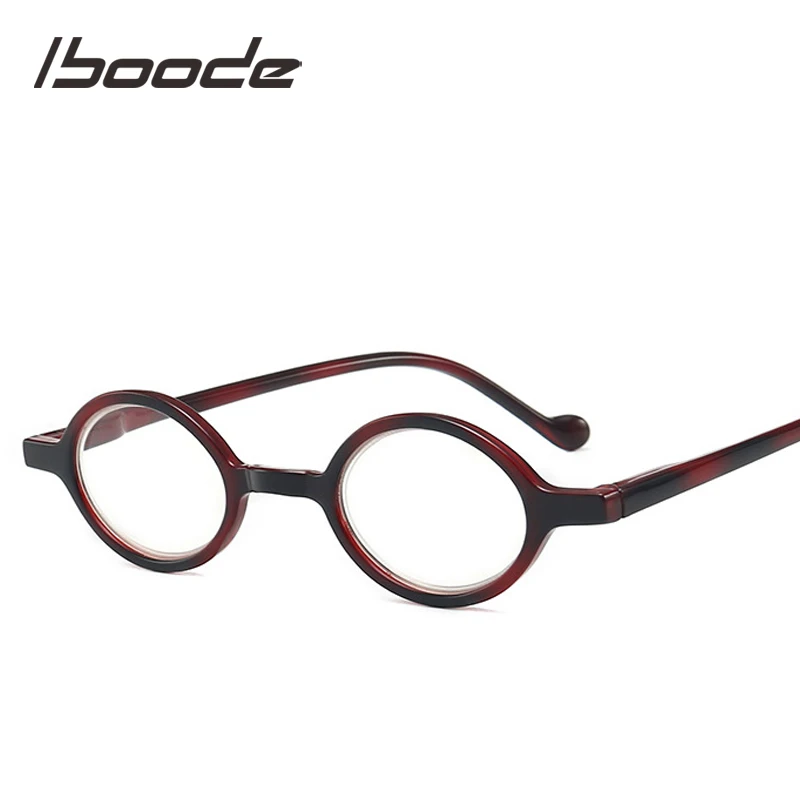 iboode Portable Small Oval Frame Reading Presbyopia Glasses Men Women Anti Blue Rays Anti-fatigue Presbyopic Eyeglasses Reader