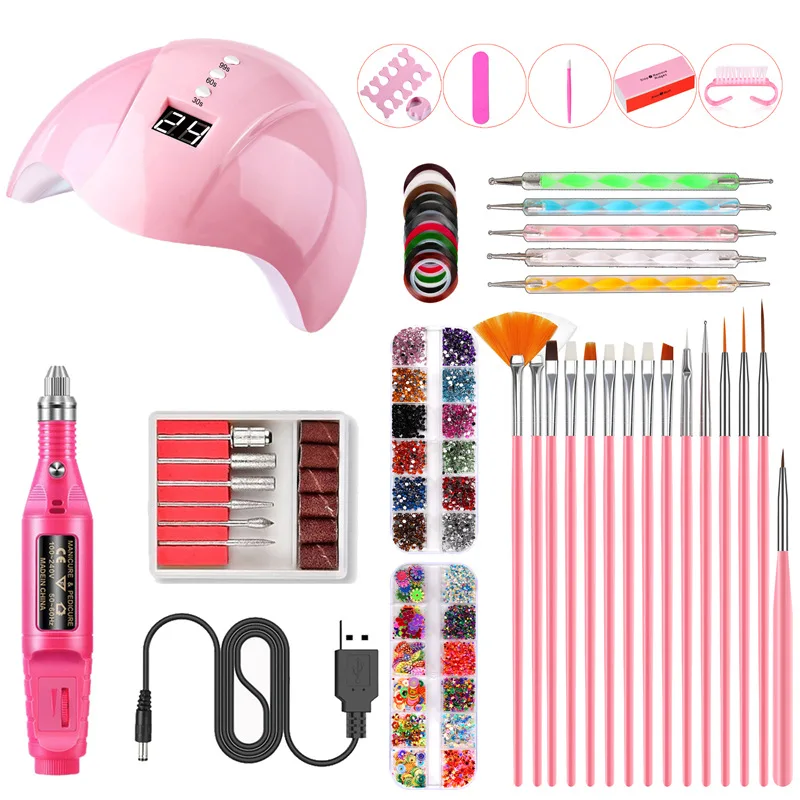 Mini Electric Carving Pen DIY Nail Light 36W Power Set Power Tool Accessories Polishing USB Power Supply