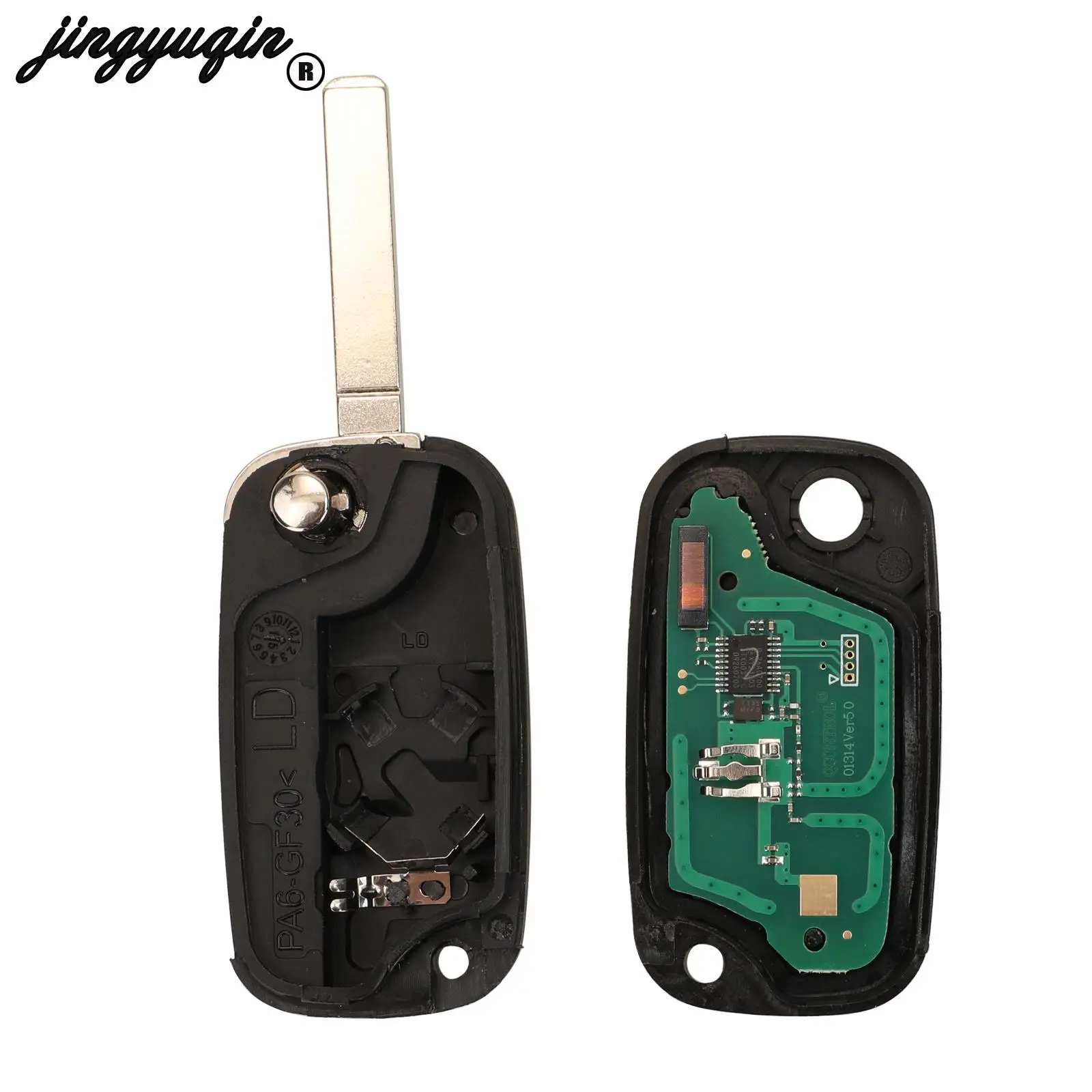 jingyuqin Modified 433MHz Flip Remote Key PCF7946/7947 For Renault Vivaro Traffic Master Kangoo Clio Dacia FOB VA2 NE72 VAC102