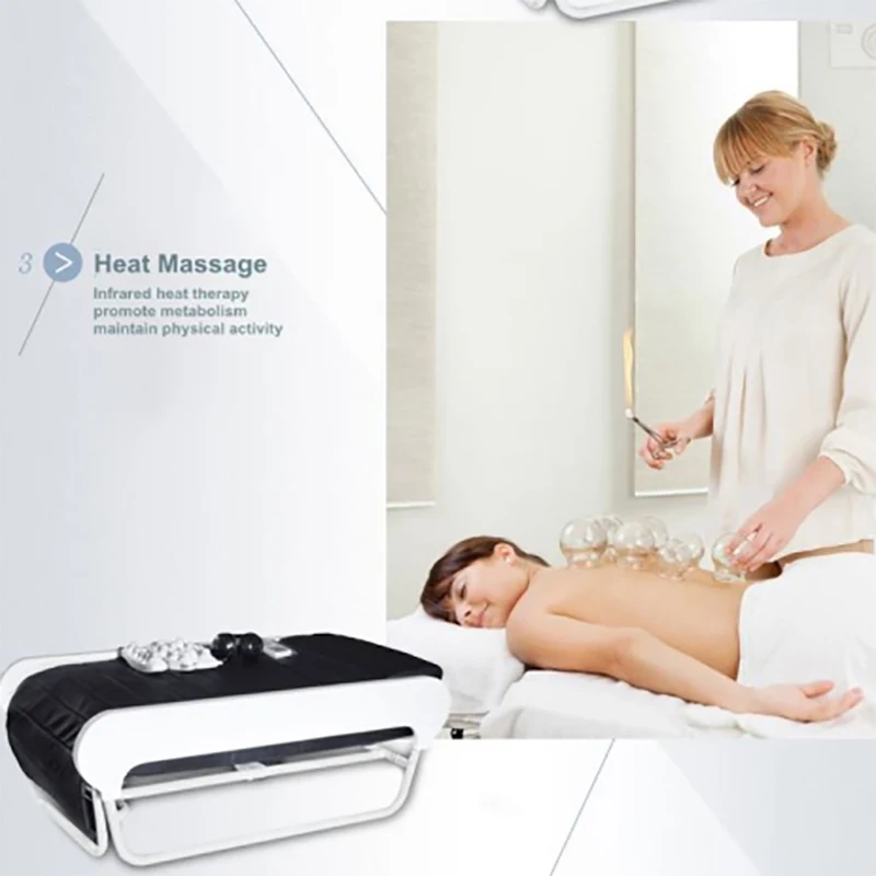 Massage Table Portable Shiatsu Infrared Therapy Heating V3 Master Jade Massage Bed