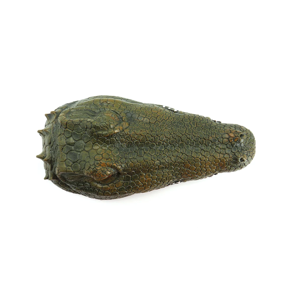 Flytec V002 RC Crocodile Boat Spare Part Hand-painted Lifelike Crocodile Head For Spoof Joke Home Decoration