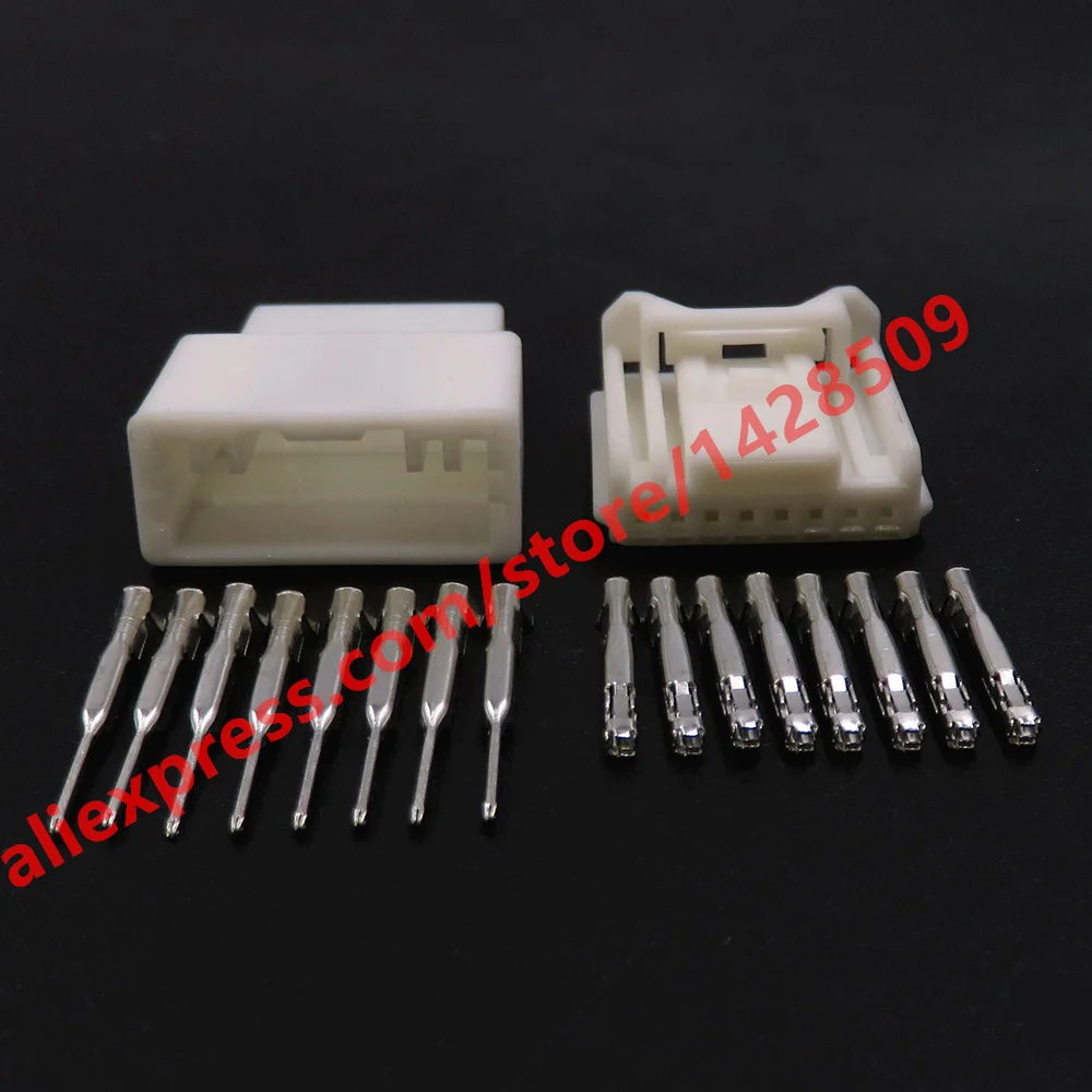 1 Set 8 Pin Auto Wiring Terminal Socket 0.6 Series Miniature Wire Connector Car Modification Accessories