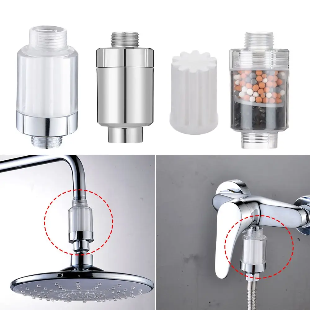 Flexible Water Quality Refine Bathroom Shower Filter Faucets Purification Water Purifier Chlorine Removal