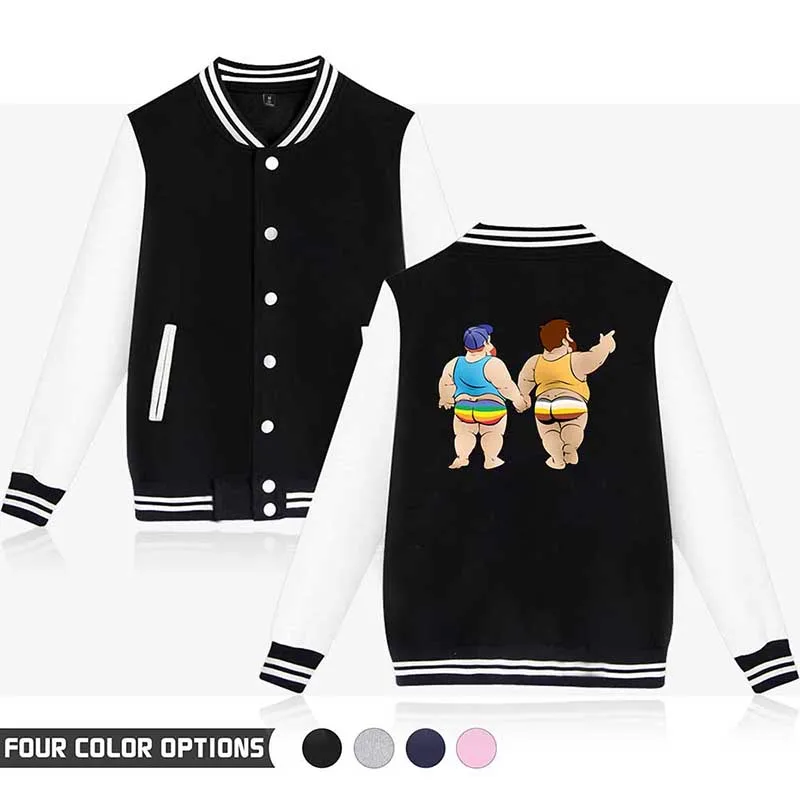 New Human Love Wins LGBT Rainbow Lesbians Gays Baseball Jacket Coat Men Women Long Sleeve Pocket Button Hoodies Sweatshirts Tops