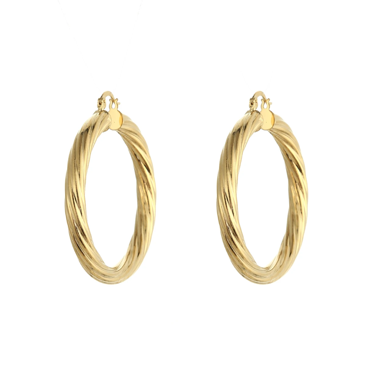 Africa Large Circle Ring Hoop Earrings For Women Gold Color Round Earring Ethiopian Jewelry Nigeria Congo Arab Gift