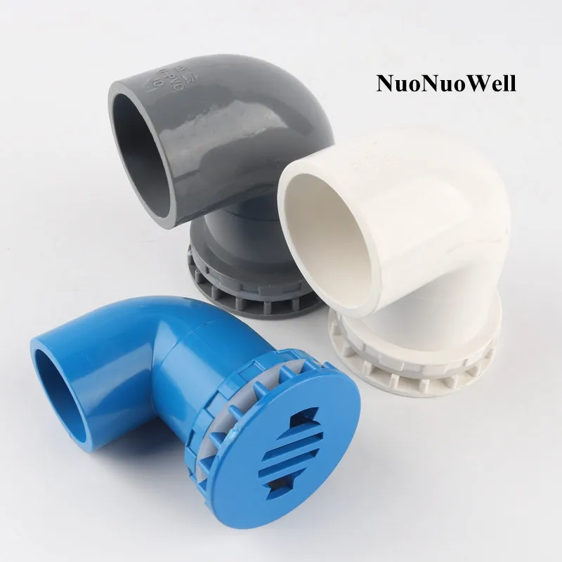 1pc I.D 50mm PVC Pipe Connectors HI-Quality Aquarium Fish Tank Elbow Drainage Joints Aquatic Pet Water Tank Pool Socket Joint