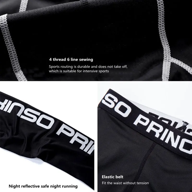 Pantalon de Compression pour hommes, collant de Sport à séchage rapide, collant de course pour hommes, Legging de Fitness, d\'entraînement, Legging