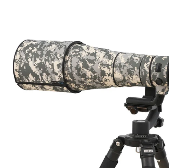 Custodia Impermeabile ROLANPRO Per Obiettivo Nikon Z 600mm F4 TC VR S – Mimetica, Antipioggia