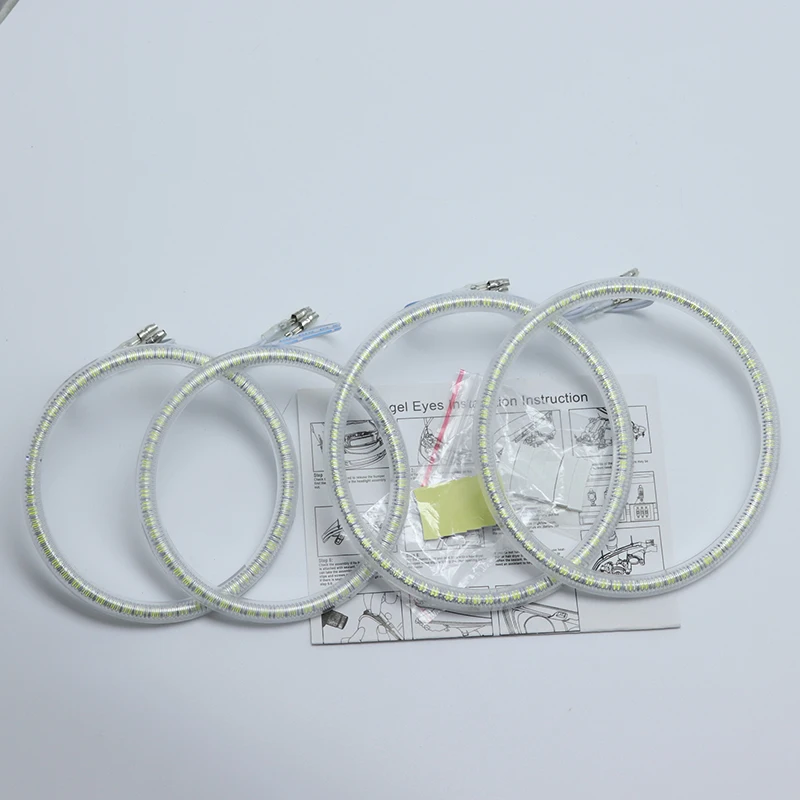 for Ssangyong Rexton 2006-2011 Ultra bright SMD white LED angel eyes 2600LM 12V  ring kit daytime running light