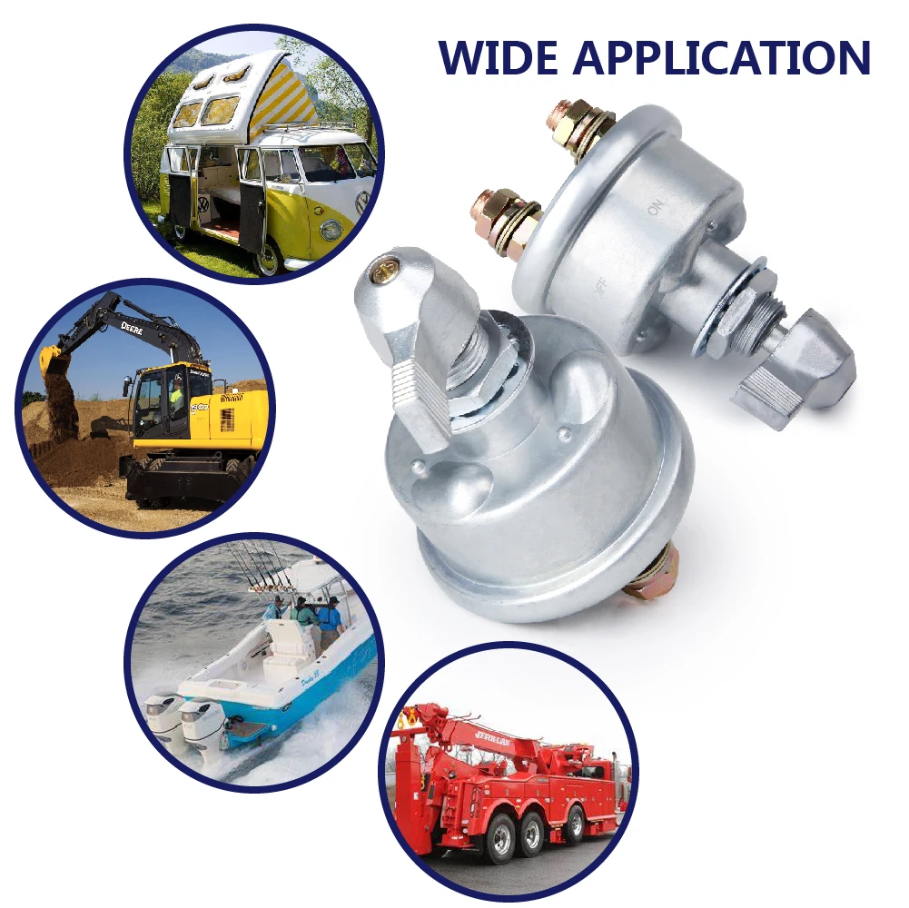 Master Batterij Disconnect Switch 2 Post Kill Cut Off Isolator Switch Hoge Stroom Korte Huidige Auto Voor Rv Truck Rv vrachtwagen Boot