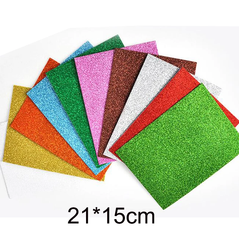 10PC Flash Dikke Spons Papier Met Rubber Poeder EVA Foam Papier DIY Papier Ambachtelijke Scrapbooking Papier Origami Decorate