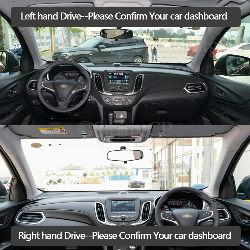High-quality leather instrument panel protection pad and light-proof pad for Chevrolet Equinox 3 2017-19 car styling accessories