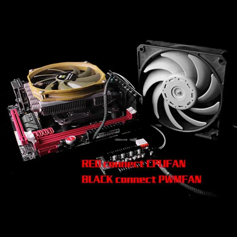 1-10 4 Pin PWM кулер вентилятор концентратор сплиттер расширение материнская плата 12 в SATA мощность/большой 4D порт питания ПК контроллер скорости ...