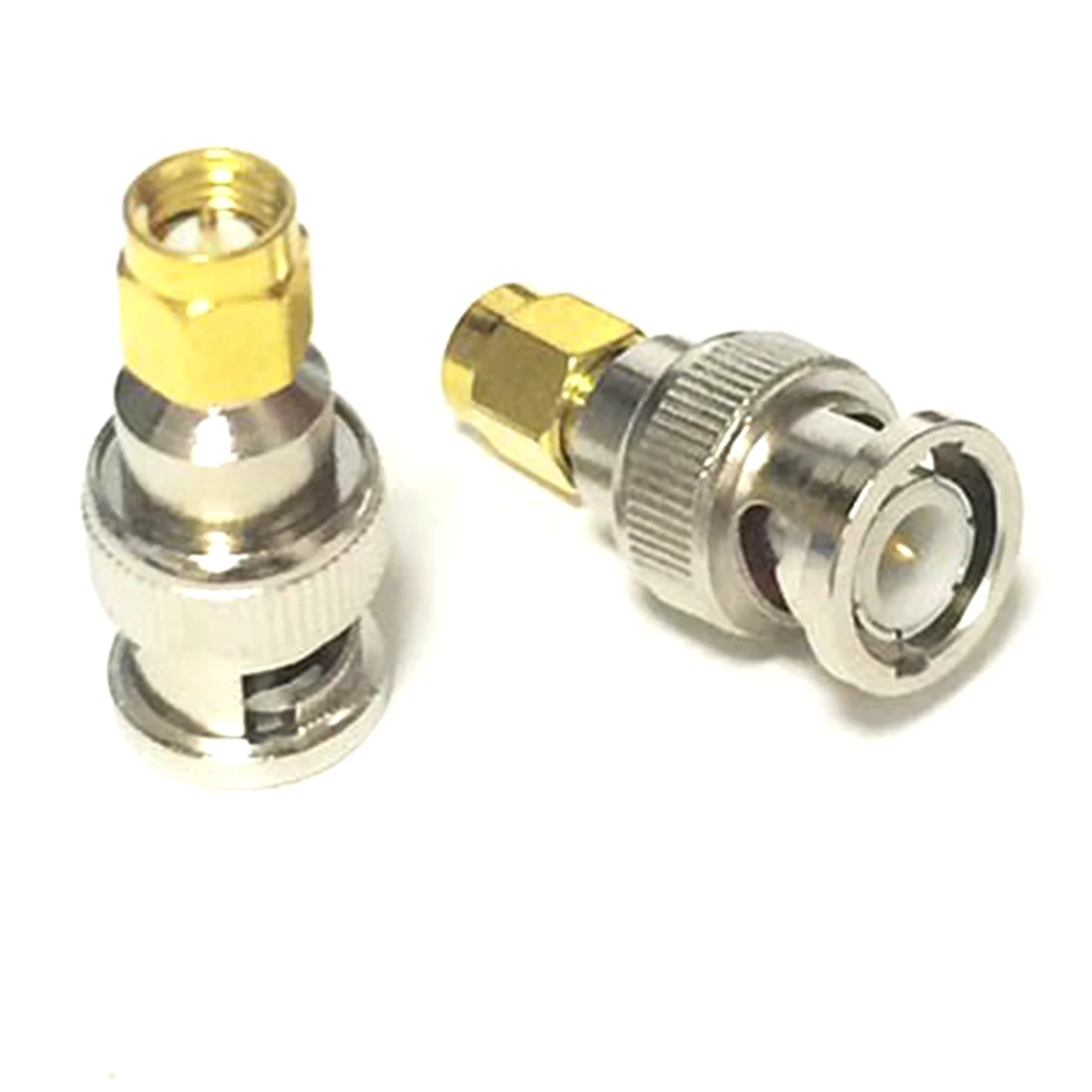 

1pc NEW BNC Male Plug to SMA Male Plug RF Coax Adapter convertor Straight Goldplated wholesale