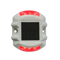 Flash Mode White Plastic Case  Garden Decoration Blinker Signal Light Waterproof Solar Road Reflective Marker