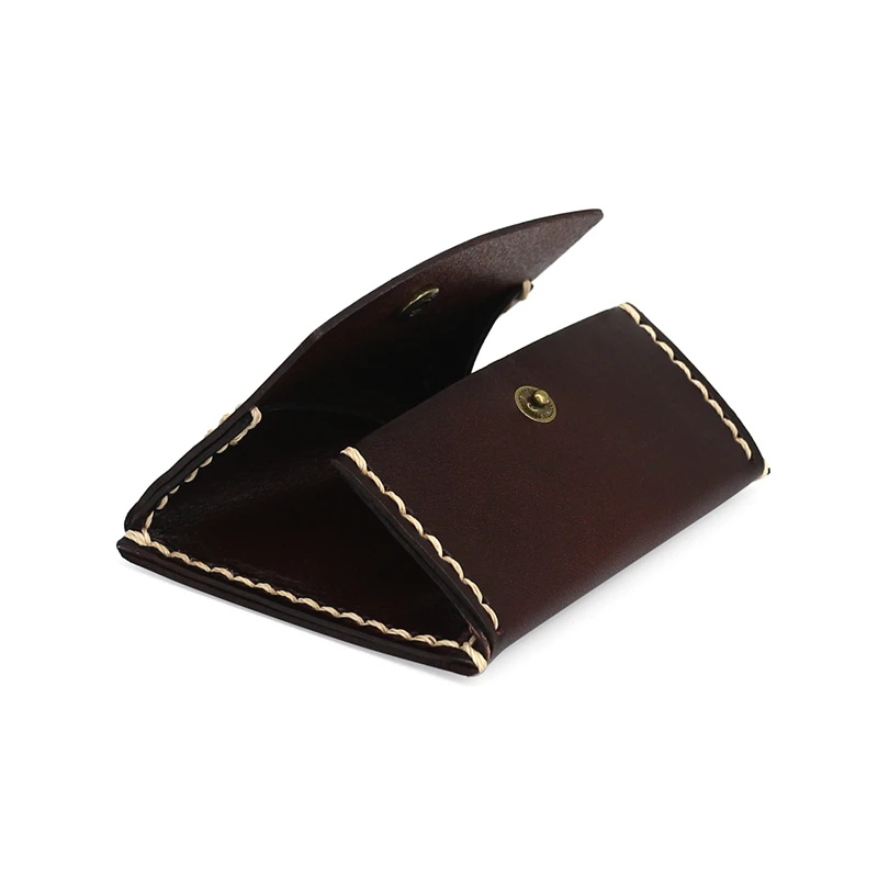 미니 동전 지갑 남자 정품 가죽 레트로 수제 신용 ID 카드 가방 여성 작은 저장 동전 주머니