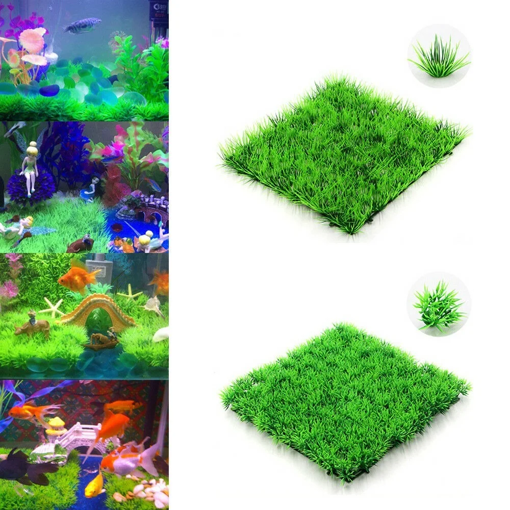 Plastic Artificial Water Grass Lawn Weeds Aquarium Ornament Aquatic Simulation Grass Plants Fish Tank Decoration Eco-Friendly