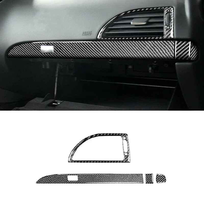 

Carbon Fiber Car Co-Pilot Storage Box Strip Air Outlet Vent Stickers Car Accessories Fit For BMW 6 Series E63 E64 2004-2010