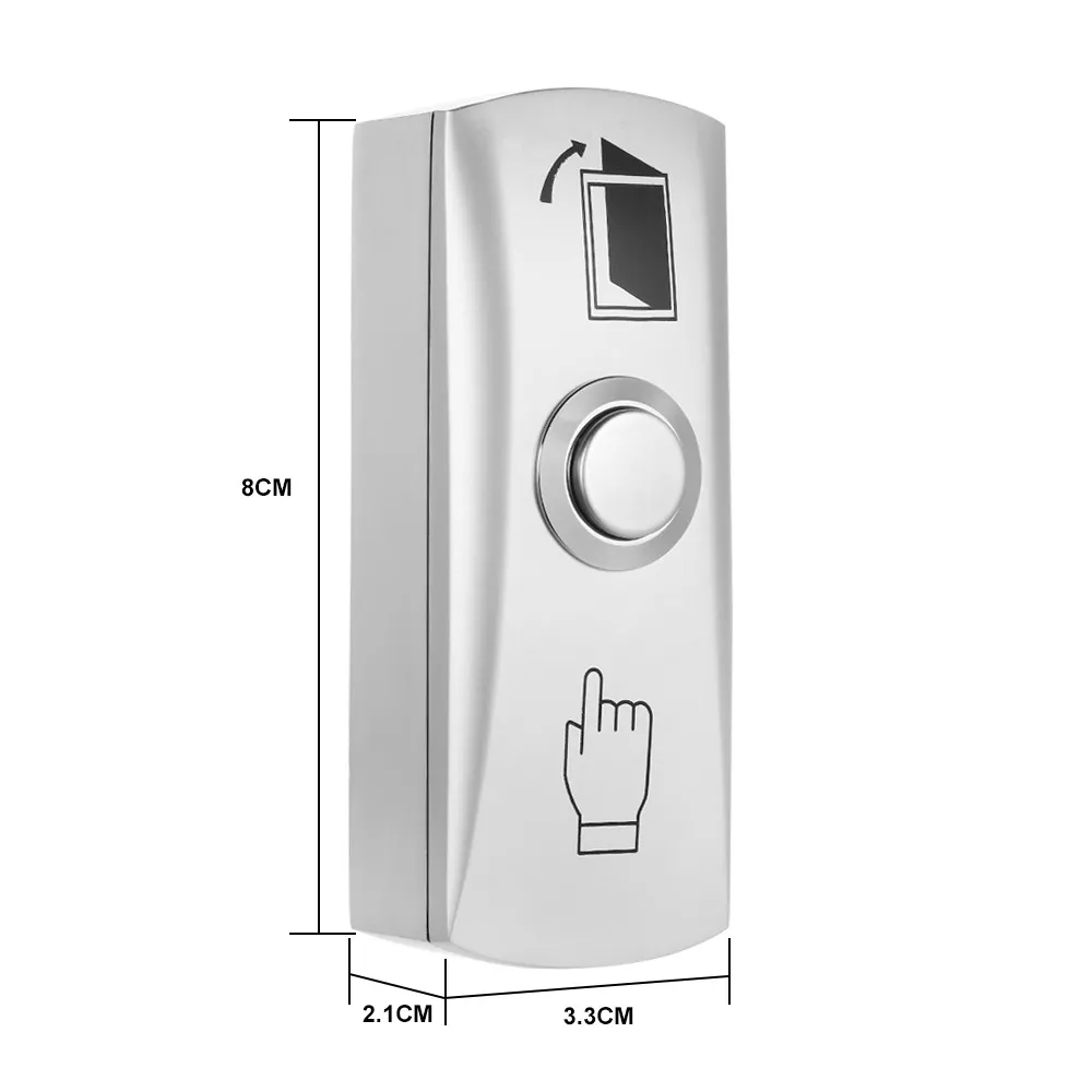 Interruptor de botón de salida de Panel de aleación de Zinc