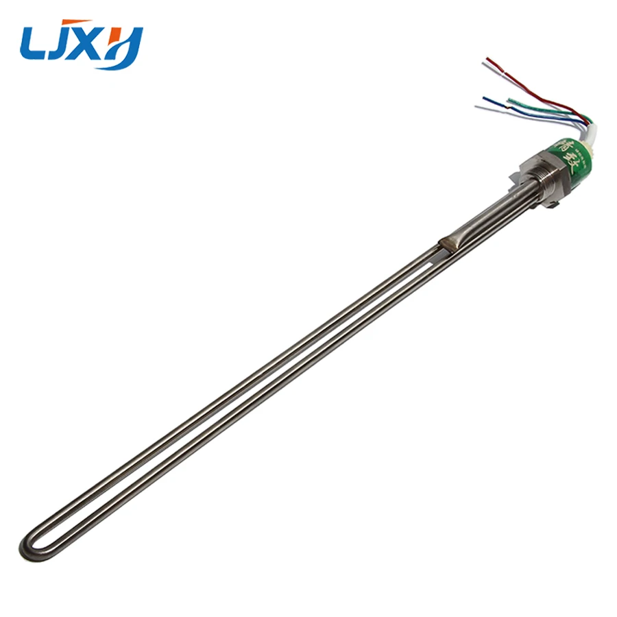 LJXH 25mm Thread Solar Water Heater Auxiliary Heater Side Inserted Electric Heating Tube with Probe Tube