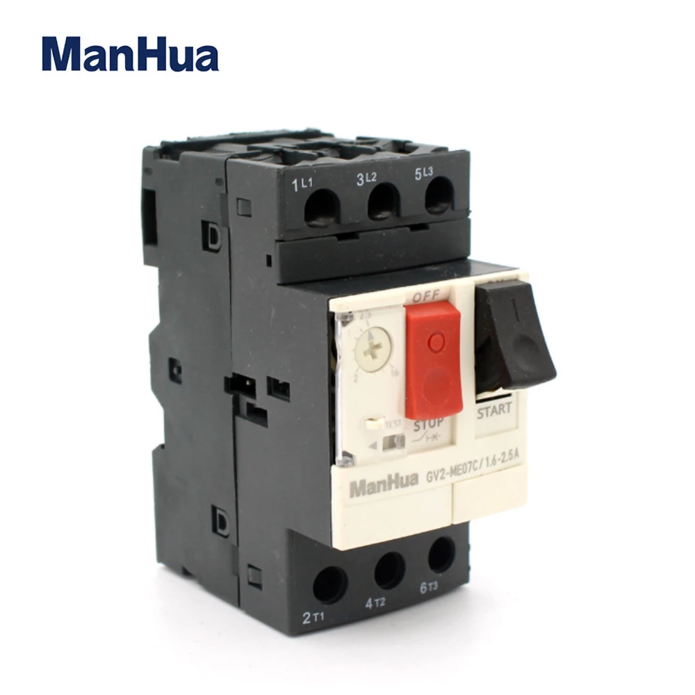 ManHua Motor Control and Protection GV2 ME Series Electric Motor Protection Circuit Breaker Push Button