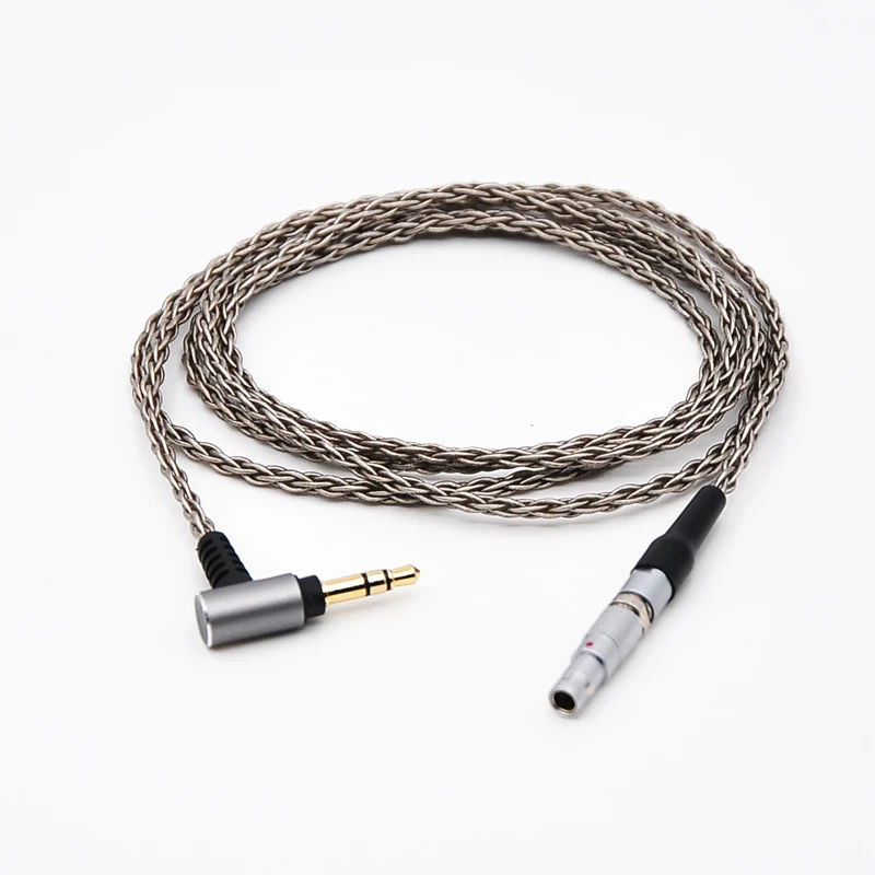 Cabo de áudio hifi 6n occ para fone de ouvido profissional, trançado com 6 núcleos, para akg kgola k812pro k872