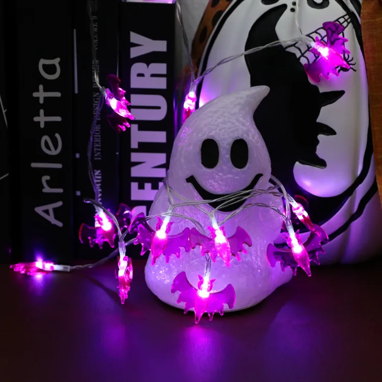 

Halloween Bat String Light Lamp Holiday Party Decoration Fairy String Light Garland Battery Operated INS Decor outdoor string